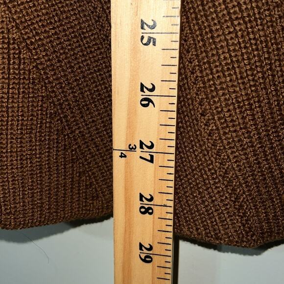 Chico’s womens sz 2 (12) cutout turtleneck sweater long sleeve brandy brown NWT - Picture 3 of 14